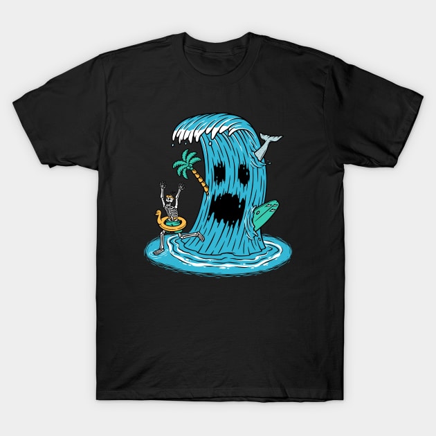 Killer Waves // Funny Surfing Summer Cartoon T-Shirt by SLAG_Creative